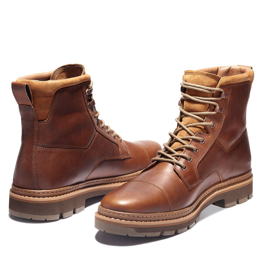 Timberland Μποτες Χιονιού Ανδρικα Καφε - Port Union Waterproof - Greece 0695748-IE